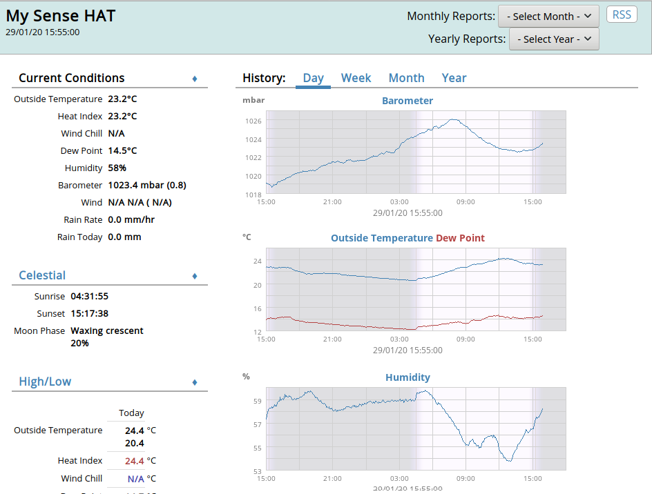 My weather station can only display temperature, pressure and humidity