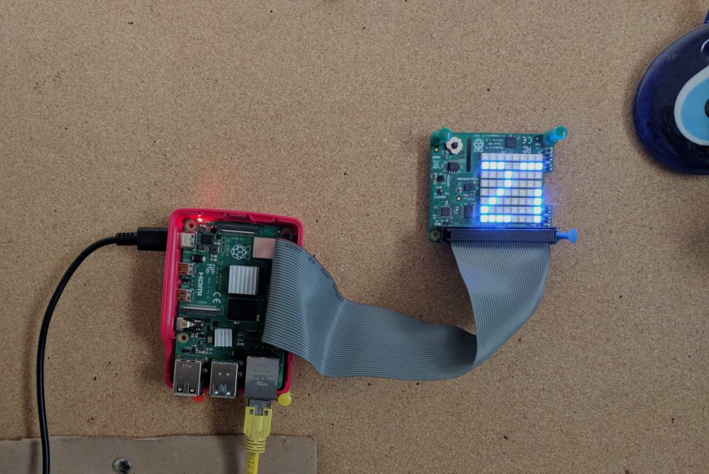 Raspberry Pi and Sense HAT (moved away with a with) - a working weather station