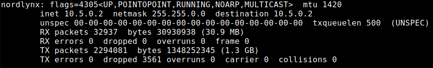 Network interface is now called nordlynx