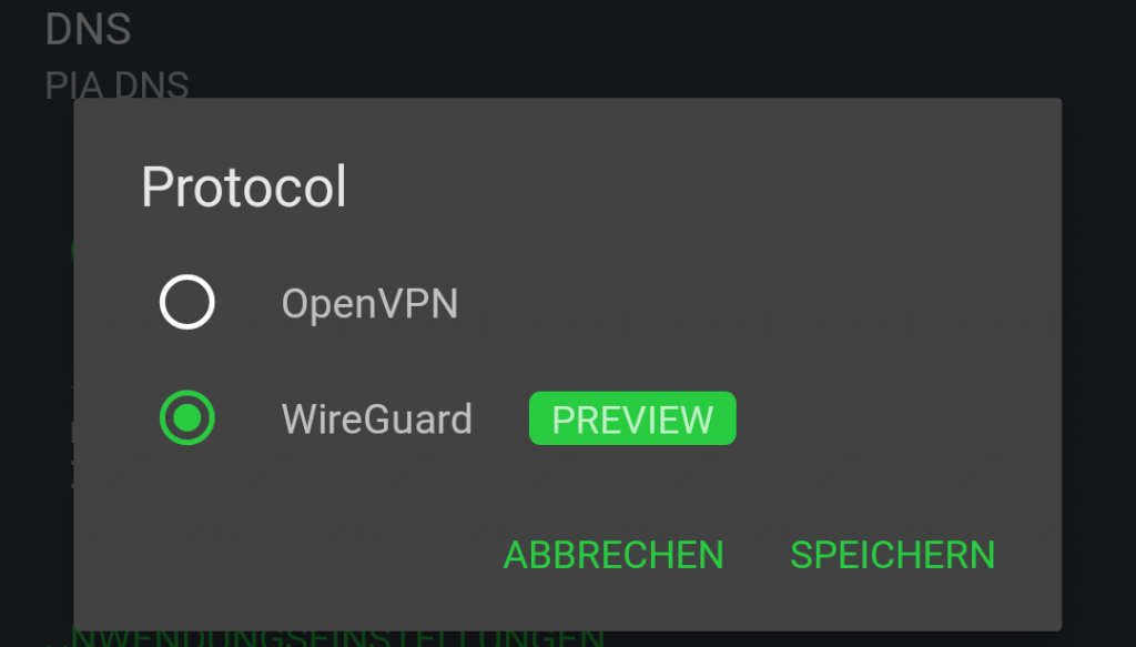 WireGuard and the Android Client of PIA