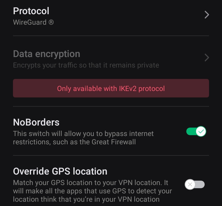 Here you find the NoBorders mode …