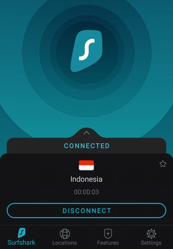Surfshark - reliable servers in Indonesia