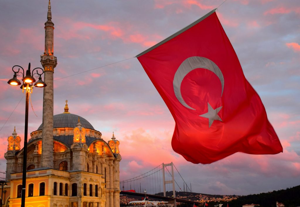 The Turkish Flag. 