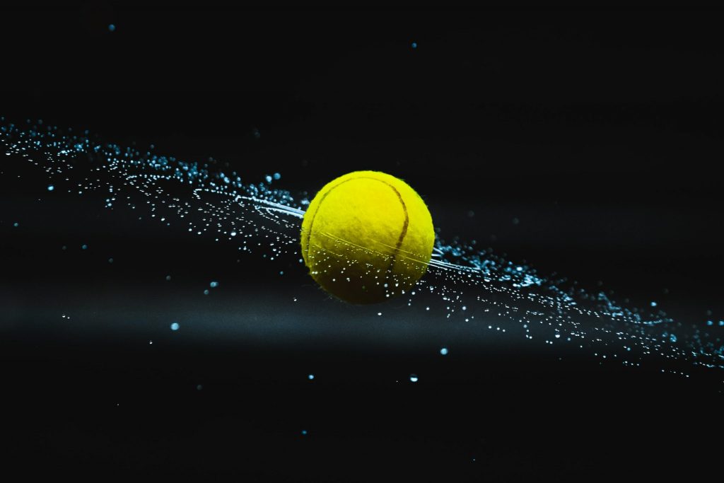 A tennis ball from the Australian Open. 